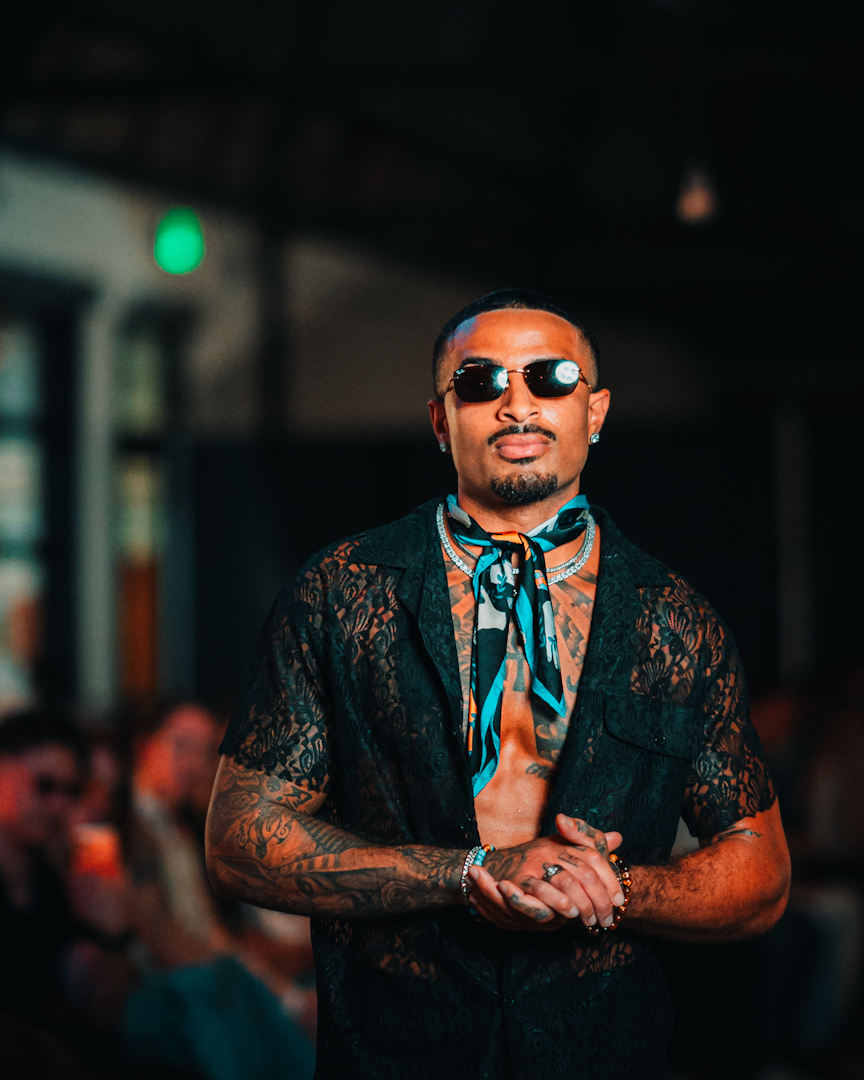 James Muhammad runway fashion portrait
