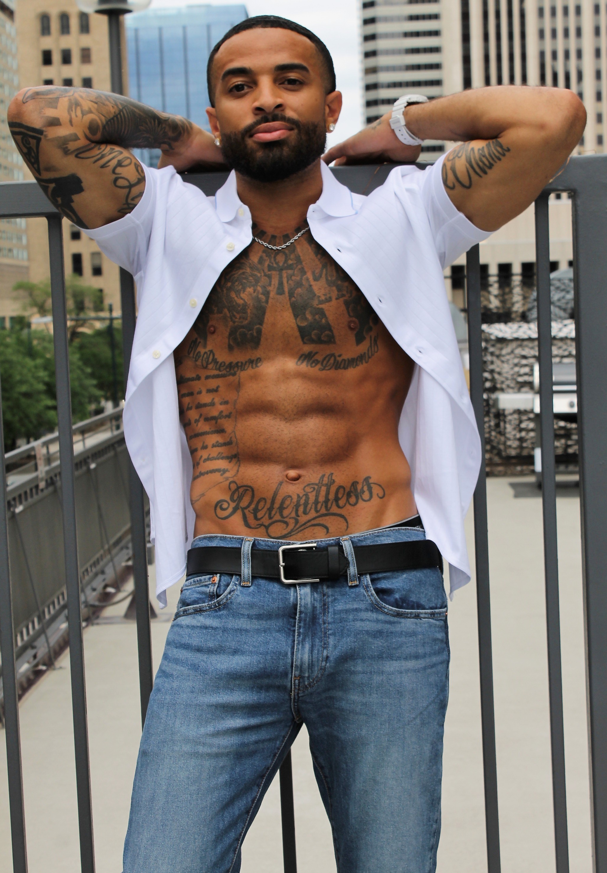 James Muhammad rooftop commercial portrait